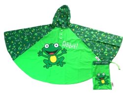Children's Frog Rain Poncho