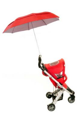 NEW VENTED Height Adjustable Buggy Brolly - Red